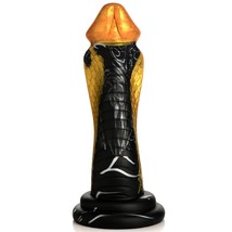 Golden Mamba Dildo For Men, Women &amp; Couples. Firm And Flexible, Strong Suction B - £67.14 GBP