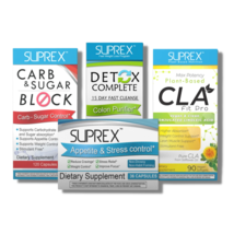 Suprex Complete Weight Loss Combo: Suprex + Detox + Carb Blocker + CLA - £107.72 GBP