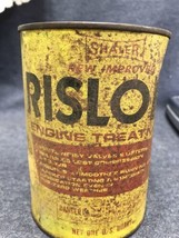Vintage SHALER RISLONE ENGINE TREATMENT 1QT all tin CAN FULL - $11.88