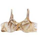 Warners Simple Luxuries 38C Underwire Bra Beige Leaf Pattern - $265.03 MXN