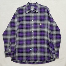 Cinch Mens Western Shirt Size XL Purple Plaid Button Up Long Sleeve Casual - £22.70 GBP