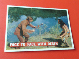 1956 Topps Davy Crockett Face To Face With Death # 29 Orange Back - £27.45 GBP