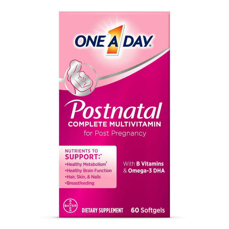 One A Day Postnatal Multivitamin for Women, Softgels, 60 Count EXP 05/2024 - $19.79