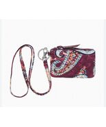 Vera Bradley Women&#39;s Cotton Lanyard Paisley Jamboree Zip ID Lanyard - $436.74 MXN