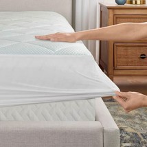 Queen size Washable Quilted Mattress Pad with Elastic Fitted Skirt - $134.49
