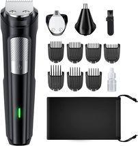 Beard Trimmer Hair Clipper for Men, 13 Piece Men’s Grooming Kit with Cor... - $15.99