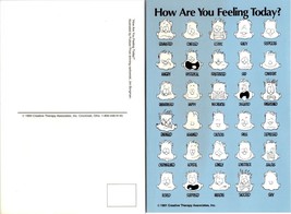 How Are You Feeling Today Faces Gag Gift Funny Cheer Up Feel Better VTG Postcard - £7.39 GBP