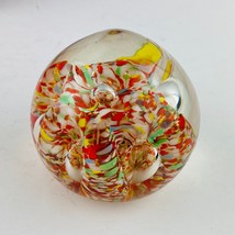 Beautifully Colorful Handmade Collectible Acorn Shaped Confetti Paperweight - £53.48 GBP