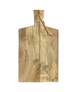 Natural Mango Wood Cutting Board with Etched Floral and Bee Design (Set ... - $1,720.55 MXN