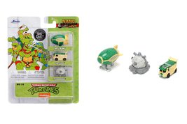 Teenage Mutant Ninja Turtles 1.65&quot; 3-Pack Die-cast Cars, Toys for Kids a... - £11.73 GBP