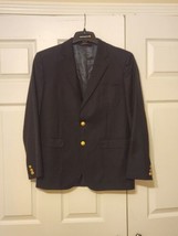 Brooks Brothers Loro Piana Wool 2-Button Coat Black  Blazer Mens Size 18 - £39.55 GBP