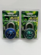 Lot Of 2 Master Lock Combination Lock Anti Shim School Locker Bike 1530DCM - £11.98 GBP