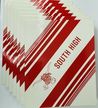 Omaha South High School Packers VTG 2 Pocket Presentation Folders Lot of 7 - $19.55