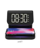 SuperSonic Wireless Charger Alarm Clock Sanitize Cleaner dock Phone Char... - $785.03 MXN
