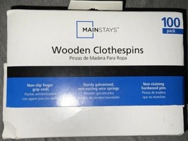 Wooden Clothespins, 100 Pack (Mainstays) - £7.45 GBP