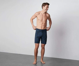 Mack Weldon Board Shorts Mens XXL Blue Camo Zipper Pockets Stretch Drawcord NEW - £37.91 GBP