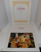 Disney&#39;s Snow White And The Seven Dwarfs Commemorative Lithograph 1994 - $19.58
