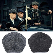 Men Autumn-Winter Woolen Painter Hat,Vintage Octagonal Beret, Gift For Him - £15.22 GBP