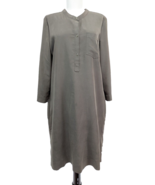 Nordstrom Susina Green khaki Shirt Pencil Dress Womens size M - £23.70 GBP