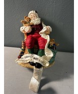 Carlton Cards Christmas Santa Stocking Holder Teddy Bears Present List - $228.08 MXN