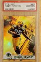 2001 Topps Finest Robert Ferguson #137 PSA 10 Gem Mint Rookie /1000 Packers - $19.79