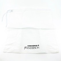 Converse JW Anderson White Linen Drawstring Dust Travel Shoe Bag 15&quot; x 14&quot; - £6.33 GBP
