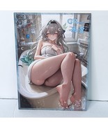 Firefly Waifu Card Bath Tub Anime Girl Wall Art Oversized Board A5 - $22.76