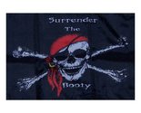 New 12X18 In Surrender The Booty Pirate Boat Decorative Flag - $3.88