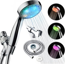 Kairey Led Shower Head 7 Color Light Change Automatically Handheld Showe... - $39.93