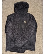 UPS Delivery Driver Employee Work Zip Up Puffer Jacket Size XL BLACK - $46.75