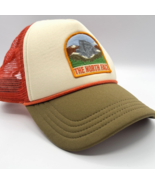 The North Face Valley Trucker Hat Snapback Mesh Half Dome Olive Orange C... - $29.47 CAD