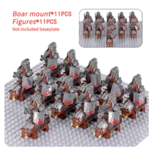 11+11 Pcs Figure Castle Knights with Bull Guard Building Blocks Fit Lego... - £25.68 GBP