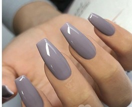 Sugar plum Fairy  long  Coffin False Nails - £5.99 GBP