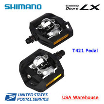 Shimano Deore LX PD-T421 SPD Aluminum Pedal with SH56 cleats Black  - $59.99