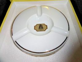 Large Round Cigar Ceramic Ashtray Measures 9.5" Diameter NIB image 3