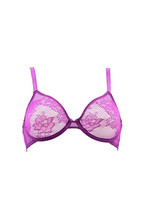 L&#39;agent By Agent Provocateur Womens Bra No Padded Lace Purple Size Uk 32B - £38.42 GBP