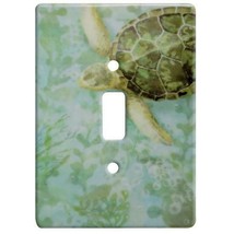 Sea Turtle Ceramic Single Switchplate Wall Floater Light Switch Cover Plate - $21.73