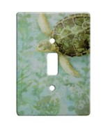 Sea Turtle Ceramic Single Switchplate Wall Floater Light Switch Cover Plate - £17.42 GBP