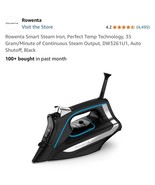 Rowenta Stainless Steel DW32 DW3261U1 1725 Watts Smart Steam Iron Open Box - $826.39 MXN