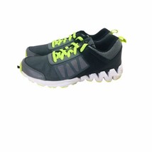Reebok ZigKick2K18 Junior Running Shoes Alloy/Black/Neon Lime CN7759 New W/Box - $42.70