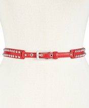 DKNY Dome-Studded Belt Red - £15.73 GBP