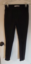 Womens 0 23 KanCan Black Distressed Punk Skinny Zip Cuff Denim Jeans KC7... - $18.81