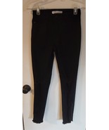 Womens 0 23 KanCan Black Distressed Punk Skinny Zip Cuff Denim Jeans KC7... - $349.79 MXN