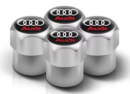 4Pcs 3D Metal Tire Valve Caps for Audi Sline A3 A1 A4 A6 A7 A8 Q5 Q7 Q8 ... - $12.59