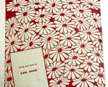 I Would Send Roses But they Cost Too Much by Karl Davis 1949 Sheet Music - $18.76