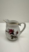 Beautiful Vintage Japan Rose Personal Creamer With Gold Trim - £13.82 GBP