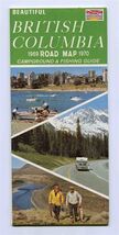 Beautiful British Columbia 1969 1970 Road Map Campground &amp; Fishing Guide - $11.88