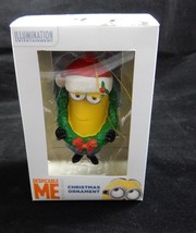 Kurt Adler 2016 Despicable Me Minion 4&quot; Dave With Wreath Christmas Ornament NEW - £11.12 GBP