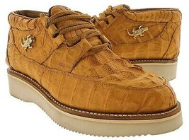 Mens Western Sneakers Shoes Buttercup Exotic Authentic Crocodile Hornbac... - £156.90 GBP