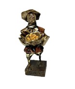Vintage Paper Mache South America Folk Art Man with Bowl of Coffee Beans - $405.98 MXN